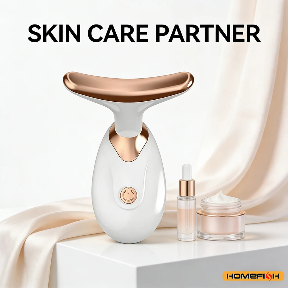 Le Masseur Facial Sculptant & Anti-Âge (Luminothérapie & EMS)