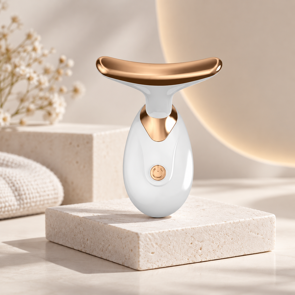 Le Masseur Facial Sculptant & Anti-Âge (Luminothérapie & EMS)